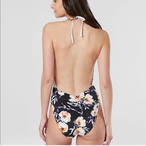 The Bikini Lab Floral Plunge One Piece 1157 - Picture 2 of 8